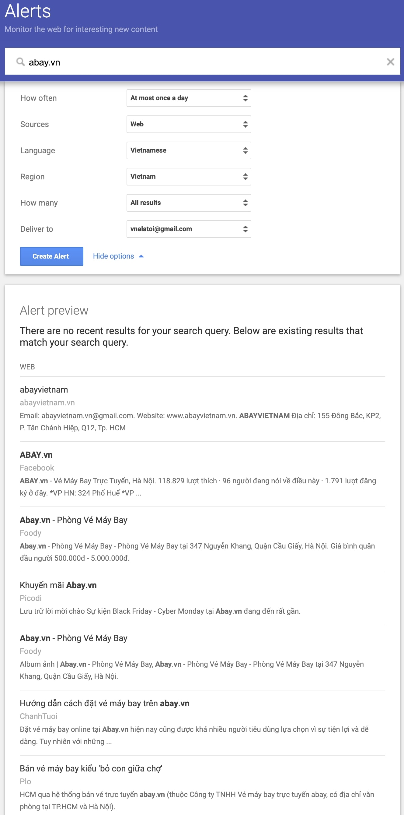 Google Alerts là gì? Hướng dẫn sử dụng Google Alerts từ cơ bản đến nâng cao 4