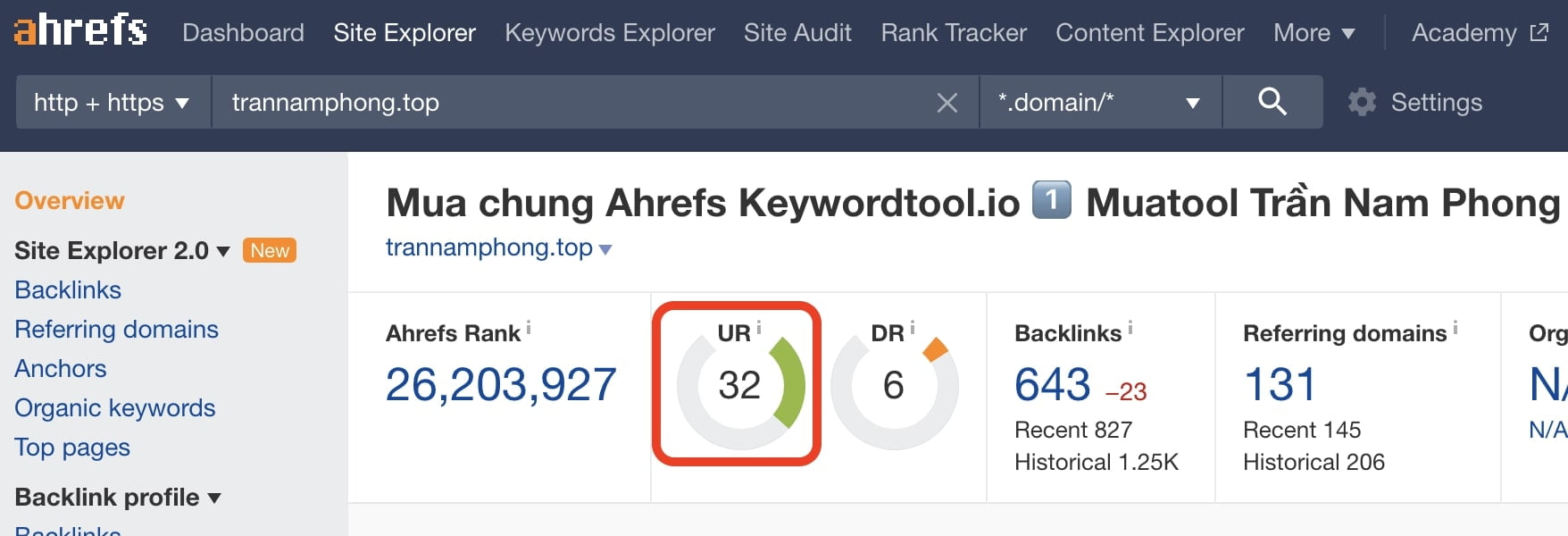 Mua Ahrefs để tìm Domain cho PBN